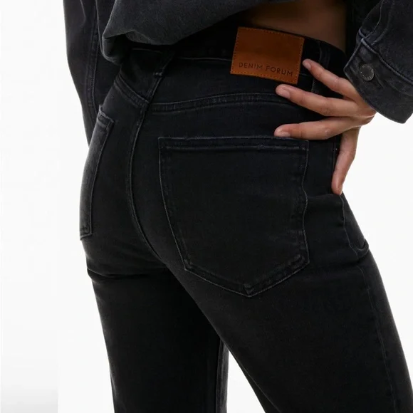 Denim Forum “Arlo Hi-Rise Straight” Jeans - Picture 2 of 4